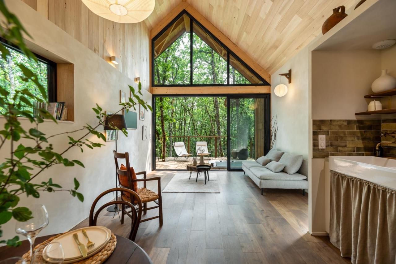 Wabi Sabi Lodge - Spa&Sauna Privatif - Foret Turenne Luaran gambar